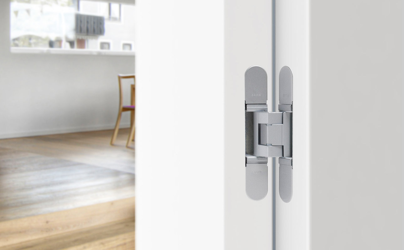 Lacquered doors.